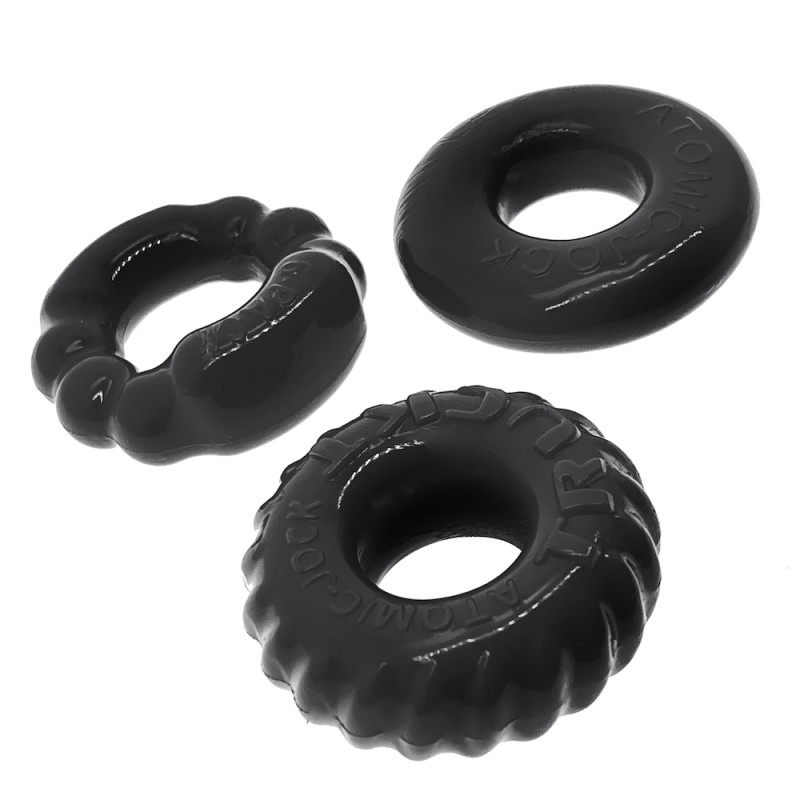 OXBALLS | Bonemaker 3-pack | Δαχτυλίδια Πέους - Μαύρα