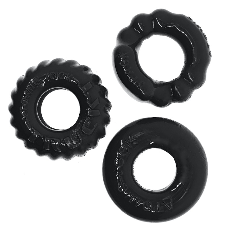OXBALLS | Bonemaker 3-pack | Δαχτυλίδια Πέους - Μαύρα