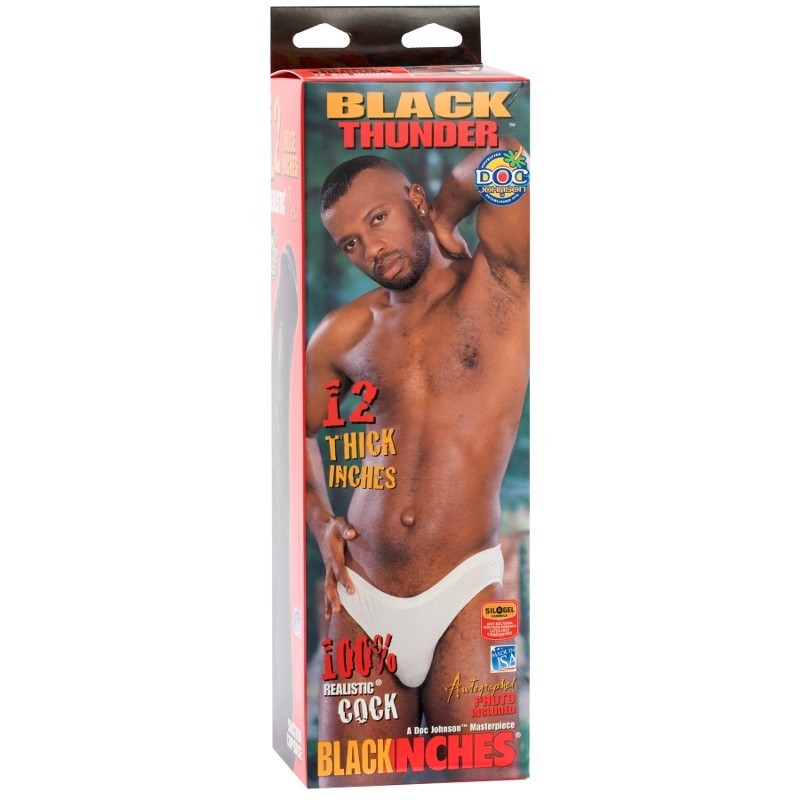 Doc Johnson -  Black Thunder - Realistic® Cock