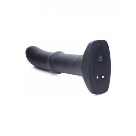XR Brands | Sliding Shaft Silicone Vibrator | Remote | Black