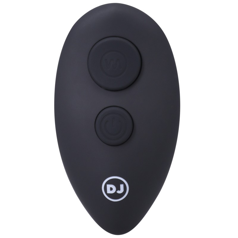 A-Play | BEADED VIBE |Rechargeable Silicone Anal Plug with Remote | Black
