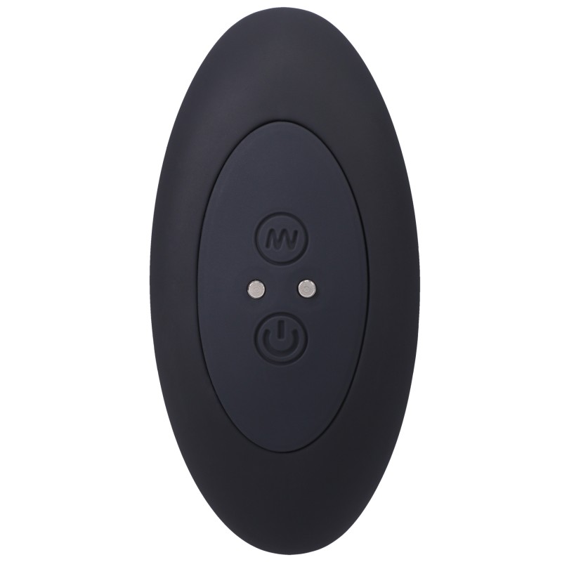 A-Play | BEADED VIBE |Rechargeable Silicone Anal Plug with Remote | Black