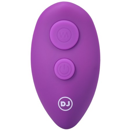 Purple A-Play |BEADED VIBE | Rechargeable Silicone Anal Plug with Remote