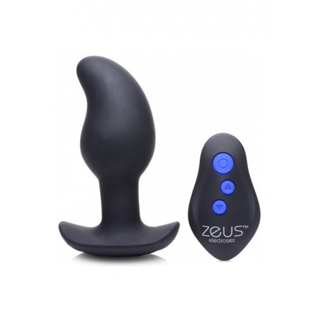 8X Volt Vibrating & E-Stim Silicone Prostate Massager R/C from XR Brands is called Zeus.