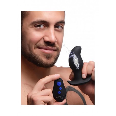 8X Volt Vibrating & E-Stim Silicone Prostate Massager R/C from XR Brands is called Zeus.