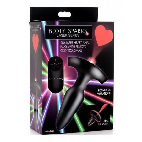 Booty Spartks | Remote Control Laser Heart Small Anal Plug