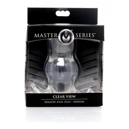 Clear View Hollow Anal Plug | Medium | Master Series