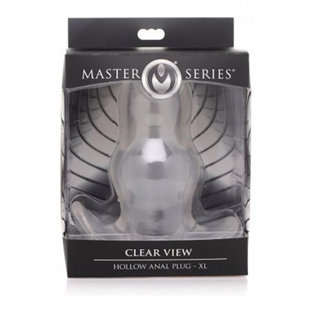 Clear View Hollow Anal Plug | X-Large | Master Series