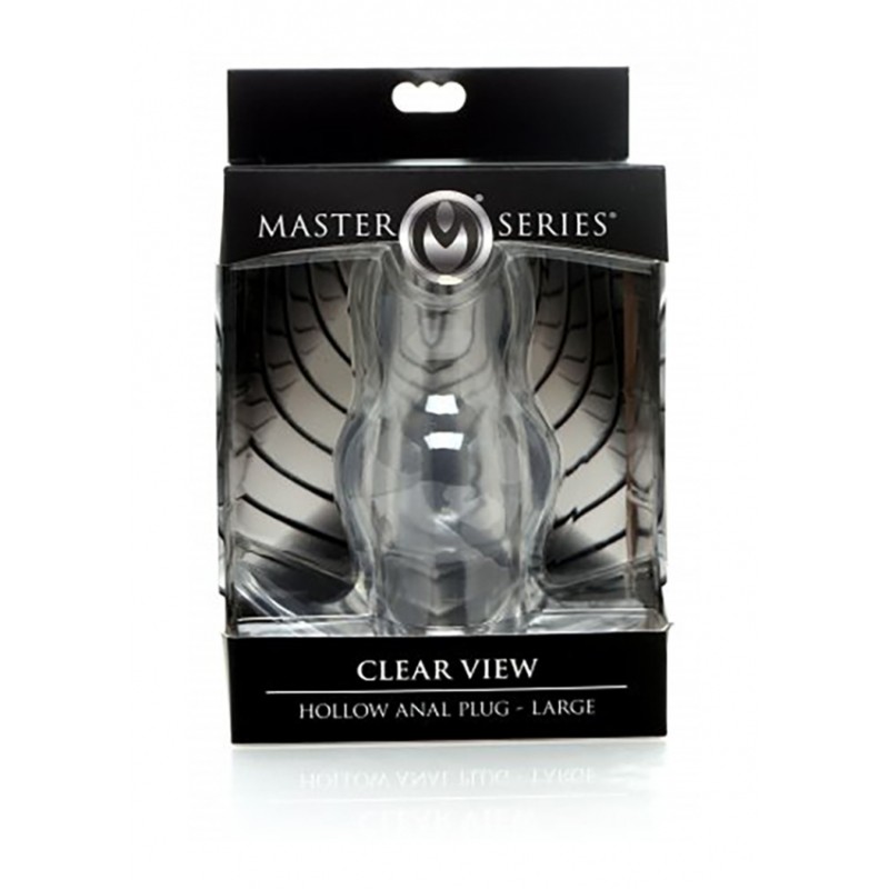 Clear View Hollow Anal Plug | Large | Master Series