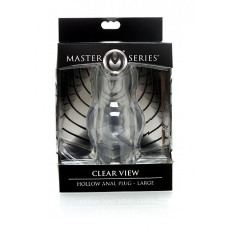 Master Series | Clear View Hollow Anal Plug | Large