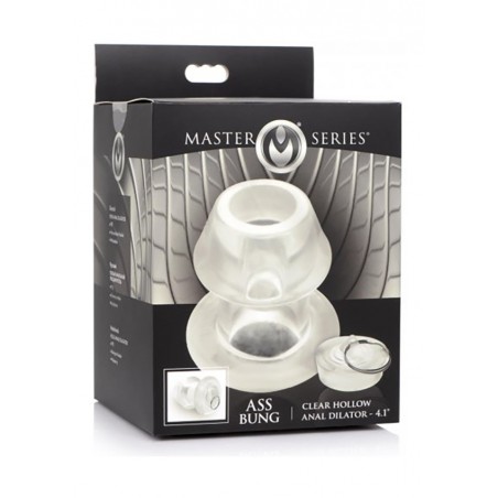 Ass Bung Clear Hollow Anal Dilator with Plug | XL | Master Series