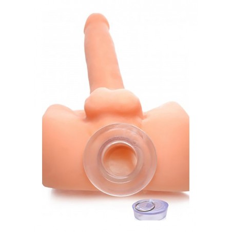 Ass Bung Clear Hollow Anal Dilator with Plug | XL | Master Series