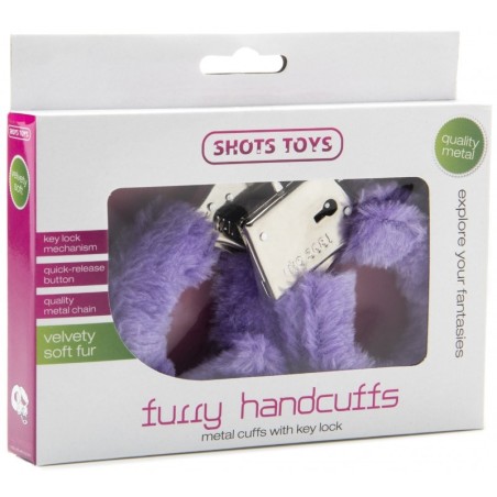 Shots Toys - Furry handcuffs - Purple