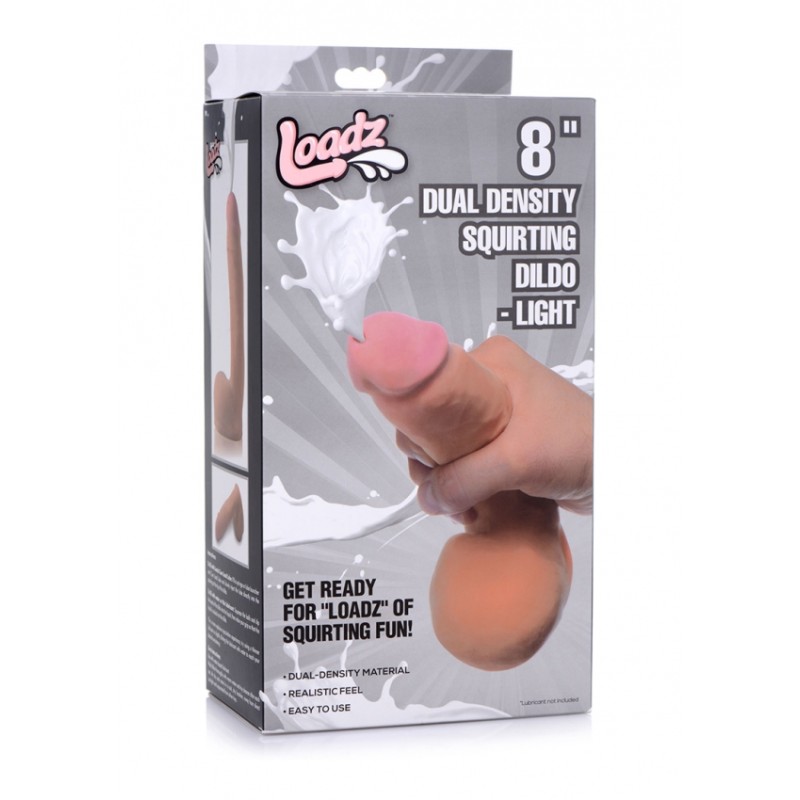 LOADZ | Dual Density Squirting Dildo 20cm | Flesh