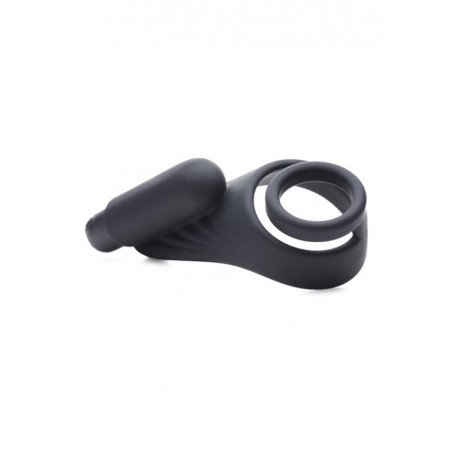 Trinity Vibes | 7X Silicone C-Ring + Vibrating Taint Stim