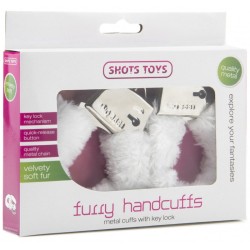 Shots Toys: Furry handcuffs - White