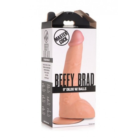 Master Cock | Beefy Brad Dildo with Balls 23cm | Flesh