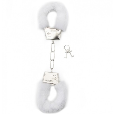 Shots Toys: Furry handcuffs - White