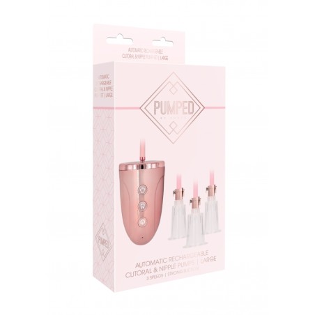 Pumped | Clitoral & Nipple Pump Set | Automatic Rechargeable | Large