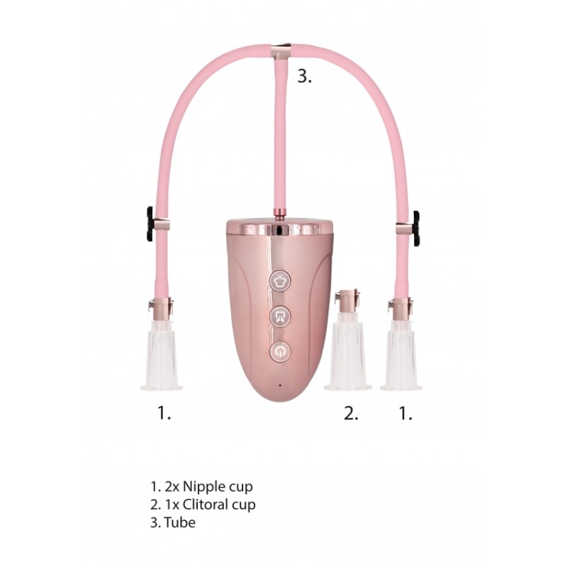 Pumped | Clitoral & Nipple Pump Set | Automatic Rechargeable | Medium