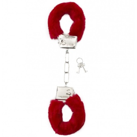 Shots Toys - Furry handcuffs - RED