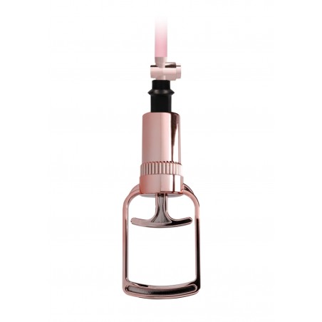 Large Pumped Clitoral & Nipple Pump Set - Rose Gold