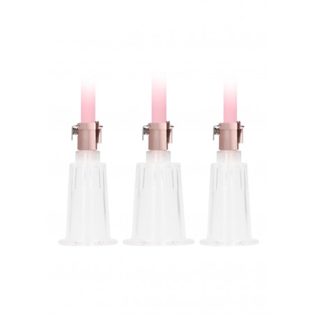 Pumped Clitoral & Nipple Pump Set Large - Rose Gold