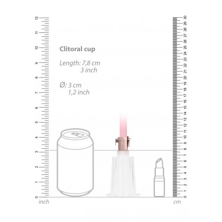 Pumped Clitoral & Nipple Pump Set Large - Rose Gold