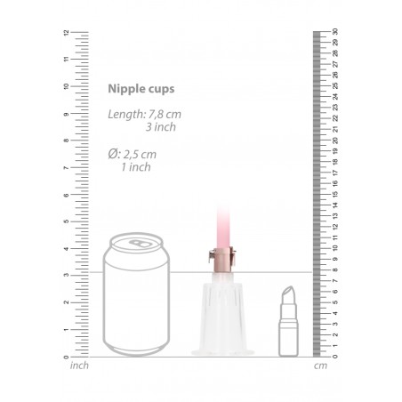 Large Pumped Clitoral & Nipple Pump Set - Rose Gold