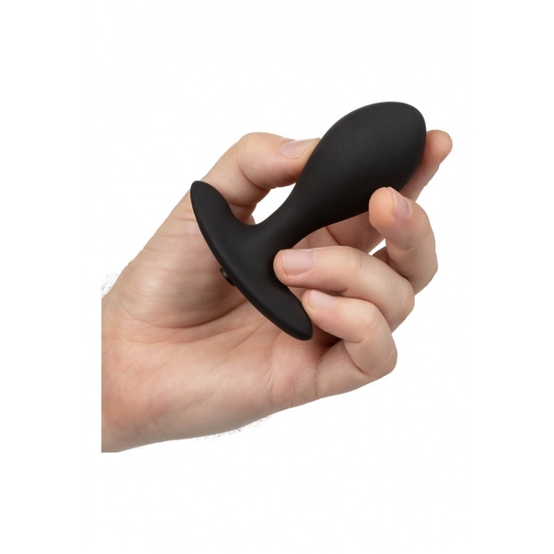 CalExotics | Weighted Silicone Inflatable Plug | Black