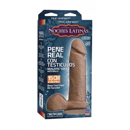 Latin Nights | Ultraskyn Pene Real Con Testiculos 15cm