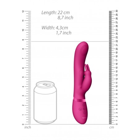 MAY | Dual Pulse-Wave & Vibrating C-spot & G-Spot Rabbit | Pink