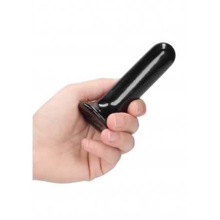 Thumby | Rechargeable 10 Speed | Glass Vibrator With Suction Cup | Black