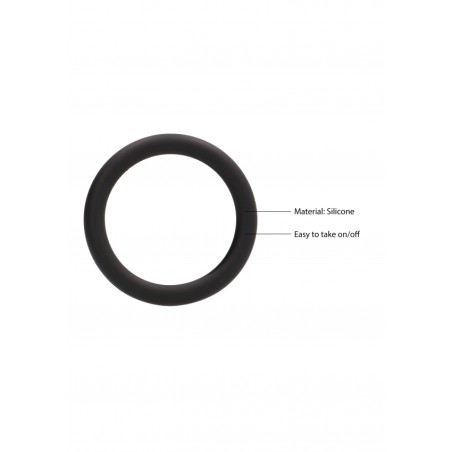 Shots | Round Cock Ring Set | Black