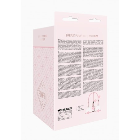 Pumped Breast Pump Set Medium - Rose Gold