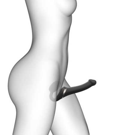 Strapless Stapon | Multi Orgasm Bendable 3 Motor | Small - Black