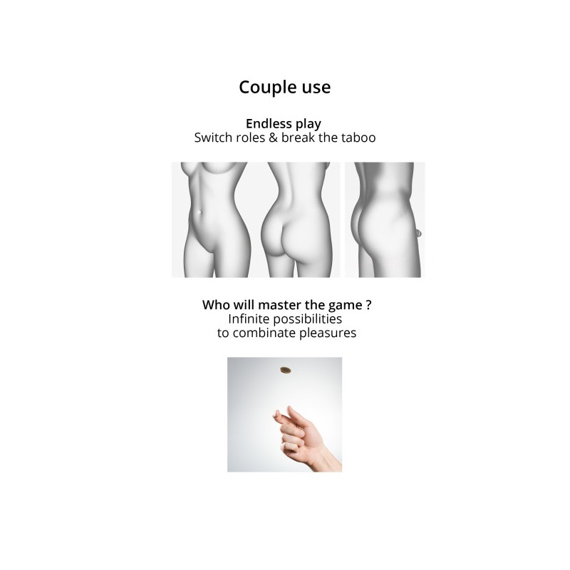Strapless Stapon | Multi Orgasm Bendable 3 Motor | Small - Black