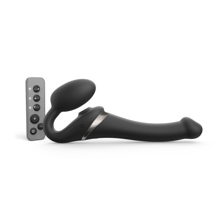 Strapless Stapon | Multi Orgasm Bendable 3 Motor | Small - Black