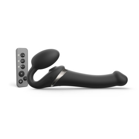 Strapless Stapon | Multi Orgasm Bendable 3 Motor | Medium - Black