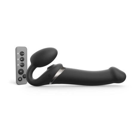 Strapless Stapon | Multi Orgasm Bendable 3 Motor | Large - Μαύρο