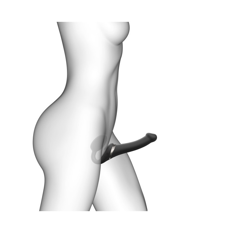 Strapless Stapon | Multi Orgasm Bendable 3 Motor | Extra Large - Μαύρο