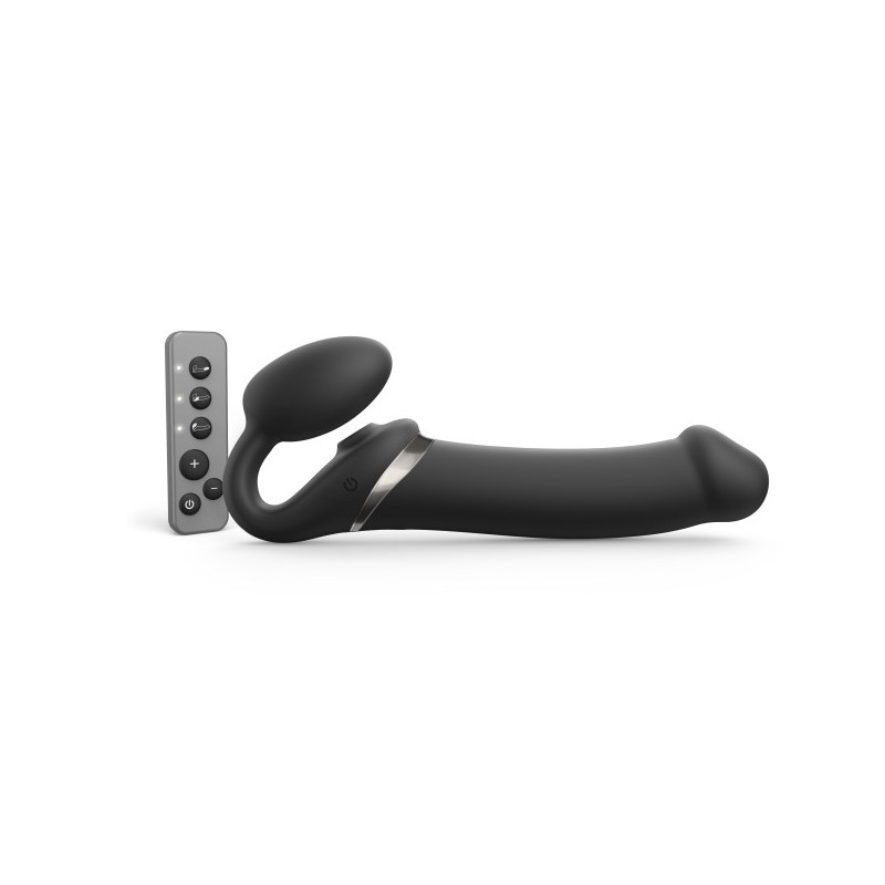 Strapless Stapon | Multi Orgasm Bendable 3 Motor | Extra Large - Black