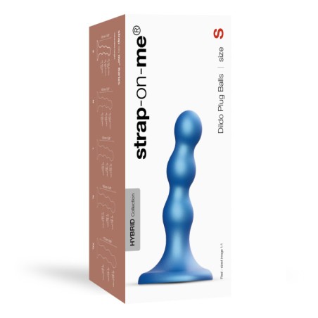 Dildo PLUG | Balls | Small - Metallic Blue