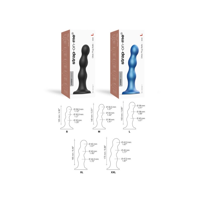 Dildo PLUG | Balls | Small - Μπλε