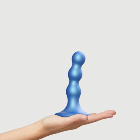 Dildo PLUG | Balls | Small - Metallic Blue