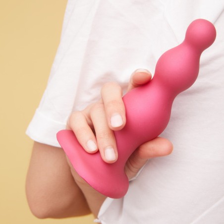 Dildo PLUG | Beads | Extra Large - Ροζ
