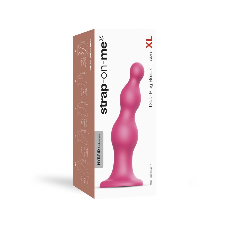 Dildo PLUG | Balls | Extra Large - Raspberry Pink