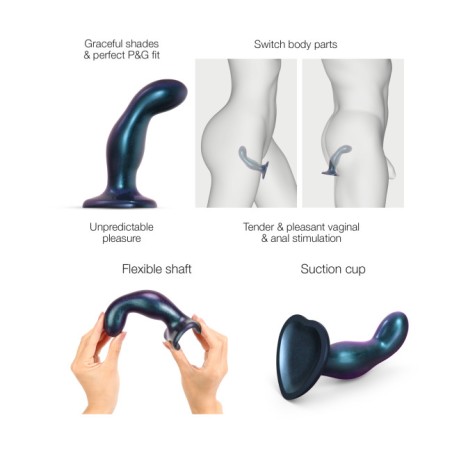 Dildo PLUG | Snaky | Medium - Metallic Blue