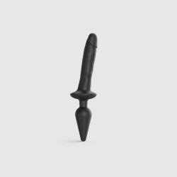 Switch PLUG-IN | Realistic Dildo & Butt plug | Large - Black