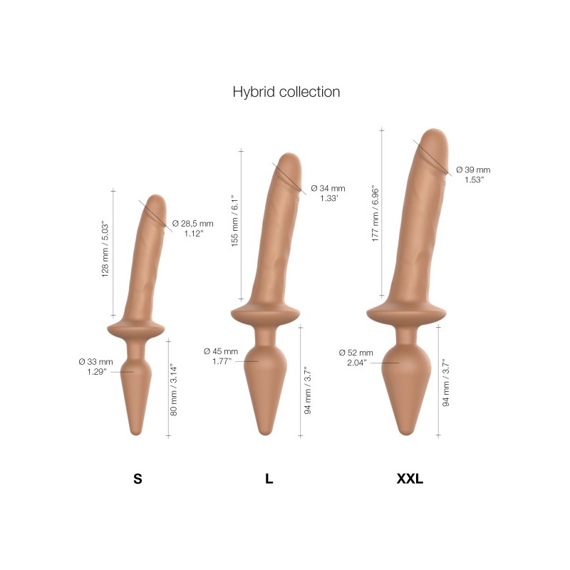 Switch PLUG-IN | Ομοίωμα & Πρωκτική Σφήνα | Large - Caramel